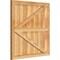 Ekena Millwork Framed Board-n-Batten Shutters w/Z-Bar, Rough Sawn Western Red Cedar, 32 1/4W x 33H, PR RBF06Z32X033RWR - alternate 3